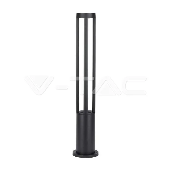 V-TAC VT-128333 10W LED Наземна Лампа Черно Тяло 80см 5000К