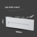 V-TAC VT-1327 3W LED   за Стъпала Бяло Тяло Топло Бяла Светлина