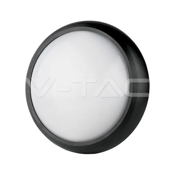 V-TAC VT-1349 12W LED Плафон Черно Тяло Топло Бяла Светлина IP65