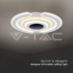 V-TAC VT-15358 95W LED Осветител За Таван (52*5CM) CCT: 3000K+6000K Димираща + Дистанционно