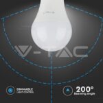 V-TAC VT-20185 LED Крушка - SAMSUNG Чип 12W E27 A60 Димираща 6400K