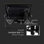 V-TAC VT-20259 20W LED Прожектор PIR Сензор SAMSUNG Чип Черно Тяло 3000К