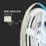 V-TAC VT-212165 LED Лента SMD2835 240/1 High Lumen 4000К Невлагозащитена