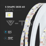 V-TAC VT-212559 LED Лента 2835 60/1 12V IP20 3000K S Образна