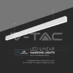 V-TAC VT-21376 LED Линейно   SAMSUNG Чип 40W Висящо Бяло Тяло 4000К 1200x35x67mm