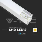 V-TAC VT-21376 LED Линейно   SAMSUNG Чип 40W Висящо Бяло Тяло 4000К 1200x35x67mm