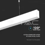 V-TAC VT-21376 LED Линейно   SAMSUNG Чип 40W Висящо Бяло Тяло 4000К 1200x35x67mm