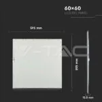 V-TAC VT-2162426 LED Панел 29W 600 x 600 mm 6400K Вкл. Драйвер 6бр./СЕТ