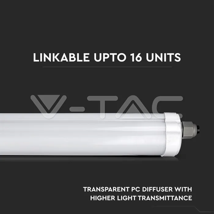 V-TAC VT-216283 LED Влагозащитено тяло AL/PC G-Серия 600mm 18W 4500K