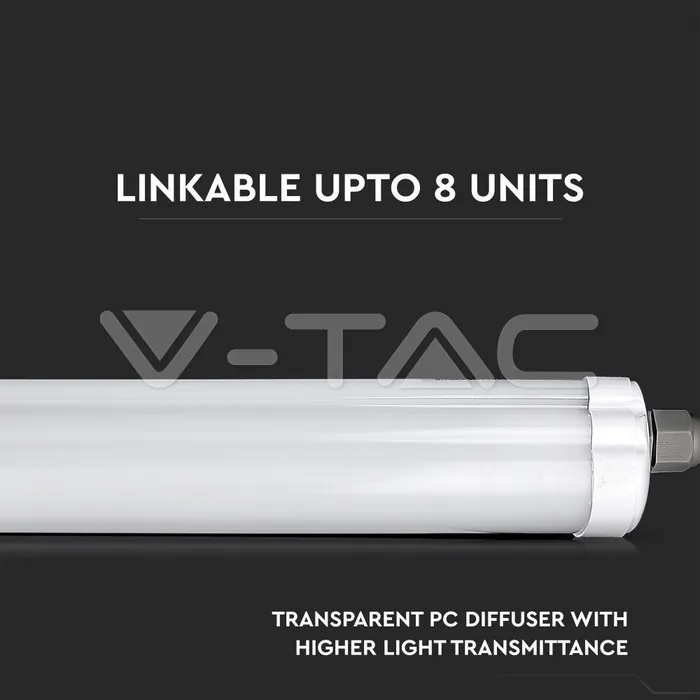 V-TAC VT-216284 LED Влагозащитено тяло AL/PC G-Серия 1200mm 36W 6400K 120lm/W