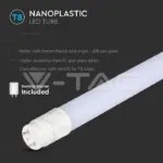 V-TAC VT-216393 LED Пура T8 10W 60 см Nano Пластик 4000K Без Ротационна