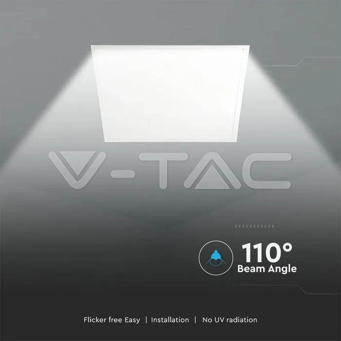 V-TAC VT-216706 LED Панел 36W 595x595mm 120Lm/W 4000K Вкл. Драйвер 8 бр/сет