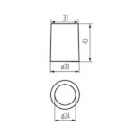 Kanlux 2170 Фасунга за източник на светлина HLDR-E14 220V