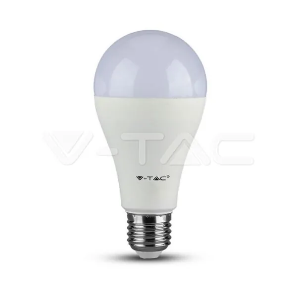V-TAC VT-217242 LED Крушка 8.5W E27 A60 Термо Пластик 6500K 3 бр./сет