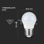 V-TAC VT-217408 LED Крушка 4.5W E27 G45 4000K