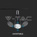 V-TAC VT-218269 9W LED Двойна Спот Лампа 4000К Черна