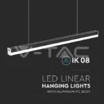 V-TAC VT-10137 40W LED Линейно Тяло Черно Тяло 6500K