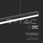 V-TAC VT-23000 40W LED Линейно Тяло Черно Тяло 4000K