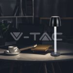 V-TAC VT-23095 3W LED Настолна Лампа - Воден Ефект 3000K Бяло Тяло