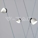 V-TAC VT-23107 12W LED Магнитен Осветител Въже 120`D 3000K Пясъчно Бяло Тяло 3 Години Гаранция