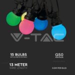 V-TAC VT-23159 0.5W Поредица Крушки RGB
