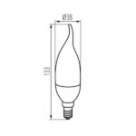 Kanlux 23490 ЛЕД Лампа IDO LED E14 220V 6.5W 3000K