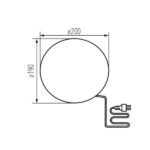 Kanlux 24654 Градинско осветително тяло със сменяем източник на светлина STONO E27 220V IP65