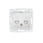 Kanlux 24755 Независимо двойно компютърно гнездо (2x RJ45Cat 5e Jack) DOMO