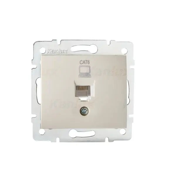 Kanlux 24813 Единично компютърно гнездо (RJ45Cat 6 Jack) DOMO