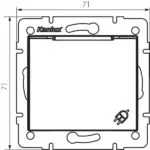 Kanlux 25028 Захранващ контакт IP-44 френски стандарт DOMO