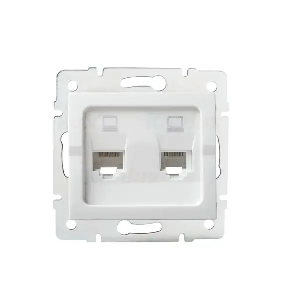 Kanlux 25110 Независимо двойно компютърно гнездо (2x RJ45Cat 5e Jack) LOGI