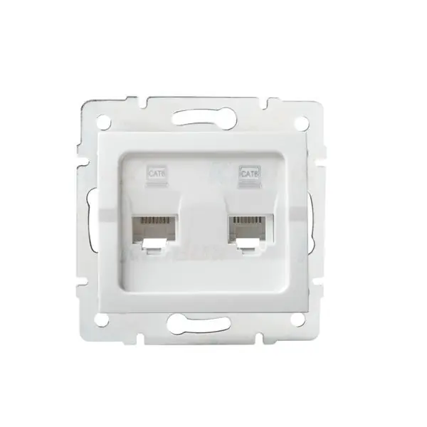 Kanlux 25111 Независимо двойно компютърно гнездо (2x RJ45Cat 6 Jack) LOGI