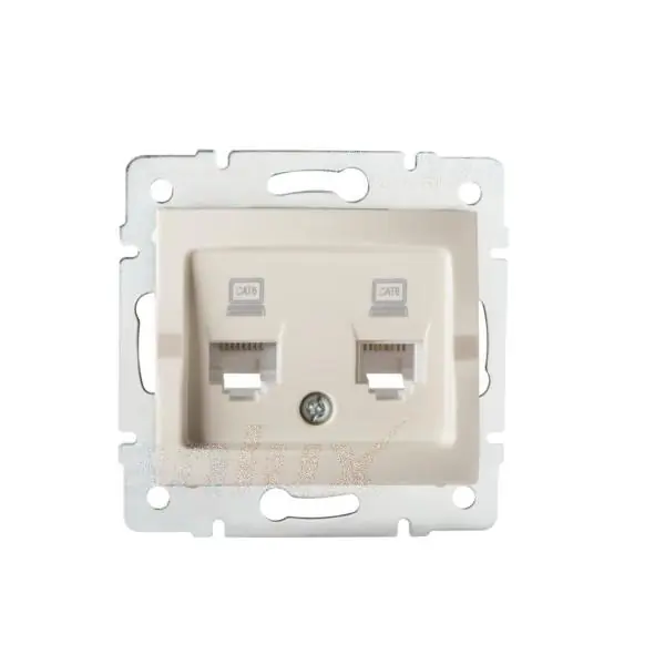 Kanlux 25170 Независимо двойно компютърно гнездо (2x RJ45Cat 6 Jack) LOGI