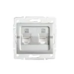 Kanlux 25229 Независимо двойно компютърно гнездо (2x RJ45Cat 6 Jack) LOGI