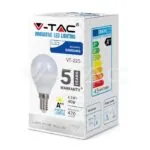 V-TAC VT-265 LED Крушка SAMSUNG Чип 4.5W A++ E14 P45 4000K