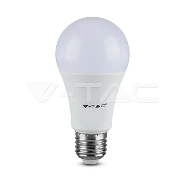 V-TAC VT-2807 LED Крушка - 6.5W E27 A60 Пластик 4000K 160 lm/W