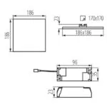 Kanlux 29594 ЛЕД Луна Панел За Вграждане AREL LED 220V 20W 4000K IP65