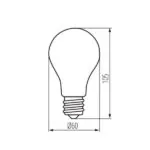 Kanlux 29607 LED Филамент крушка XLED A60M E27 220V 4.5W 2700K