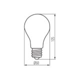 Kanlux 29610 LED Филамент крушка XLED A60M E27 220V 7W 4000K