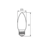 Kanlux 29646 ЛЕД Лампа XLED C35M E27 220V 6W 2700K