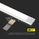 V-TAC VT-2962 2W LED Лампа за Гардероб/Шкаф Сребърно Тяло 4000К IP20