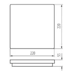 Kanlux 32949 ЛЕД Плафон BENO LED 220V 18W 4000K IP54