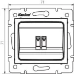 Kanlux 33581 Единичен контакт за високоговорител LOGI