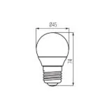 Kanlux 33738 ЛЕД Лампа IQ-LED G45 E27 220V 4.2W 4000K