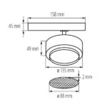 Kanlux 35660 ЛЕД Прожектор за шина BTL LED 220V 38W 4000K IP20