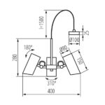 Kanlux 36253 Висяща лампа AGZAR C E14 220V IP20