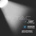 V-TAC VT-40061 40W LED Стенна Лампа Бяла Димираща 3000K