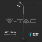 V-TAC VT-40421 Наземна Лампа PIXI Черна + Хром Е27 Подвижна