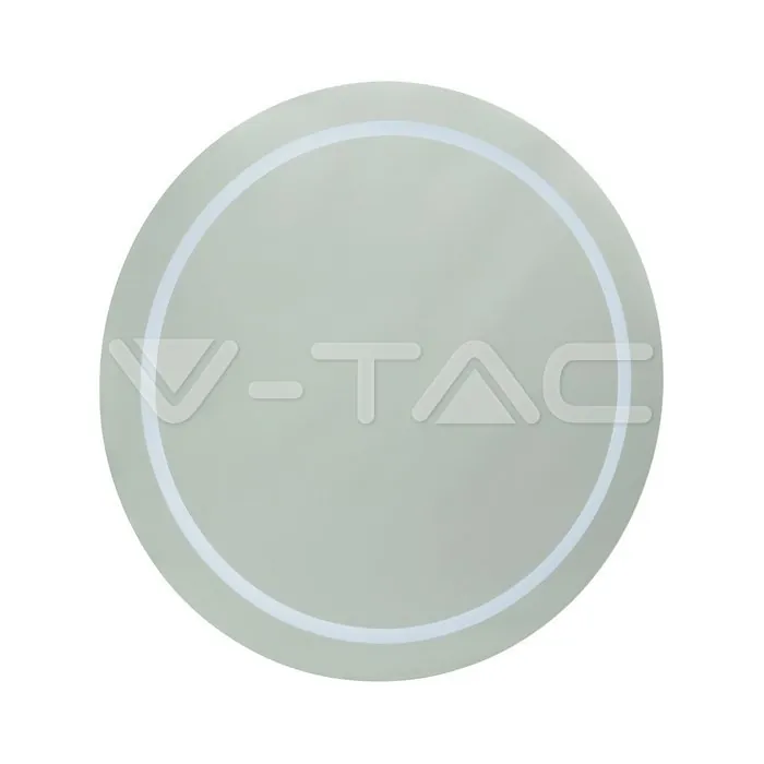 V-TAC VT-40481 6W LED Огледало Кръг IP44 Anti Fog 6400K + 19W Нагревател