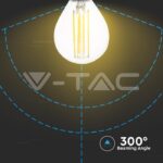 V-TAC VT-4425 LED Крушка 4W Филамент E14 P45 Неутрално Бяла Светлина